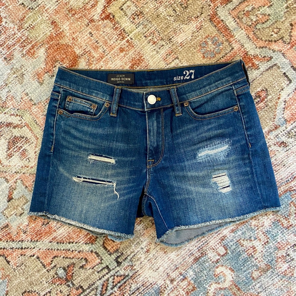 J.Crew Distressed Denim Shorts